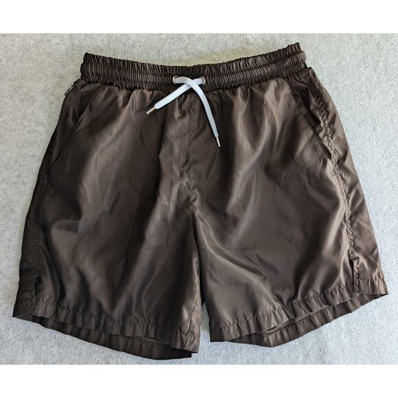 MAISON ARTICLE Shorts Small Lined Swim Trunks‎ Drawstring Elastic Waist FLAW - Picture 1 of 12